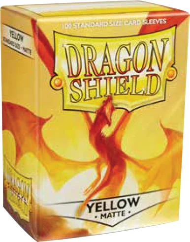 Dragon Shield: (100) Matte Yellow - Arcane Tinmen
