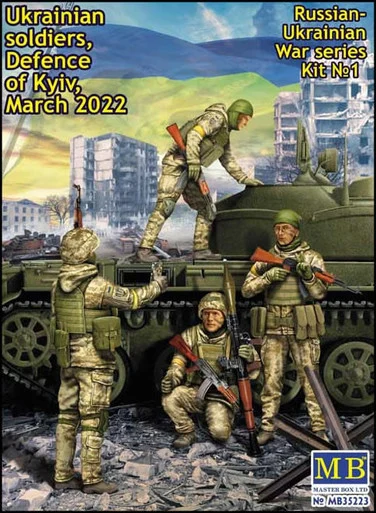 1/35 Master Box Russia Ukraine War Ukrainian Soldiers Defense of Kyiv March 2022 - Master Box LTD