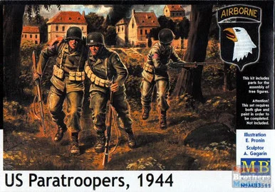 MBM35011 1:35 MB Masterbox US Paratroopers 1944 Figure Set
