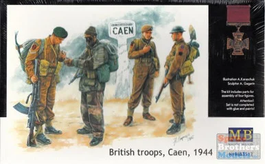 MBM35012 1:35 MB Masterbox British Troops Caen 1944 Figure Set