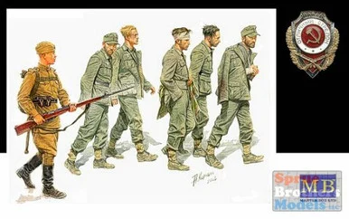 MBM35017 1:35 Masterbox German Captives, 1944 - 5 Figures Set #3517