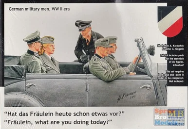 MBM35070 1:35 Masterbox "Fraulein what are you doing today?" WWII German Military Men - 6 Figures Set #3570