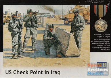 MBM35091 1:35 Masterbox US Checkpoint in Iraq - 4 Figure Set #3591