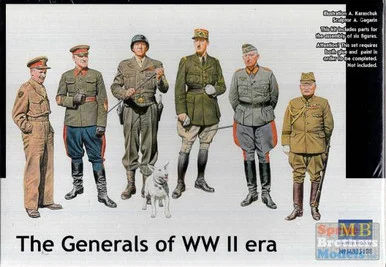 MBM35108 1:35 Masterbox The Generals Of WW2 Era - 6 Figures Set