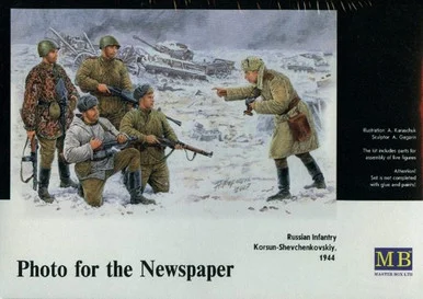 MBM35029 1:35 Masterbox Photo In The Newspaper - Russian Infantry, Korsun-Shevchenkovskiy '44 #3529