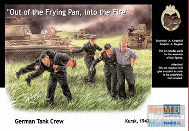 MBM35036 1:35 Masterbox "Out of the Frying Pan into the Fire" German Tank Crew Kursk 1943 - 5 Figures #3536