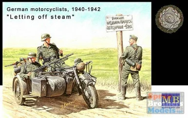 MBM35039 1:35 Masterbox "Letting off Steam" German Motorcyclists 1940-1943 #3539