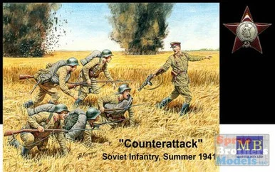 MBM35063 1:35 Masterbox "Counterattack" Soviet Infantry Summer 1941 - 6 Figures #3563