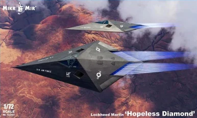 1/72 Mikro Mir Lockheed Martin Hopeless Diamond Plastic Model Kit - MikroMir