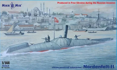 1/144 Mikro Mir Nordenfelt-II Abdul Hamid Ottoman Navy Submarine