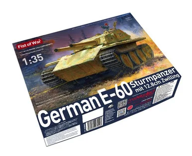 1/35 Fist of War WWII German E-60 heavy tank with twin