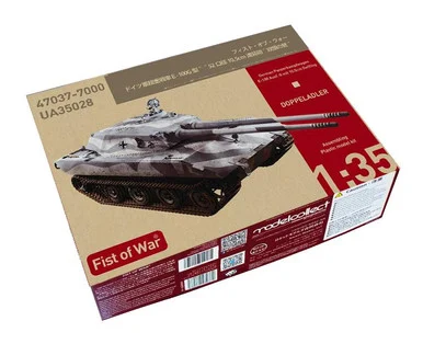 1/35 Fist of War German E100 super heavy tank , Ausf.G, 105mm twin - ModelCollect