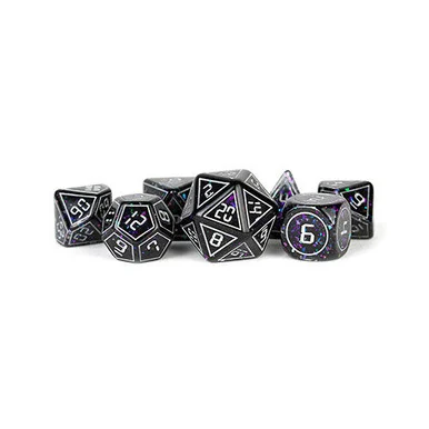 Metallic Dice Games 746 16mm Resin Polyhedral Framed Void Dice Set