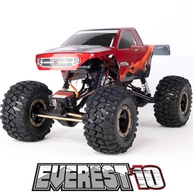 Redcat Racing RER10681 Everest-10 1/10 Brushed Electric Rock Crawler, Red/Black