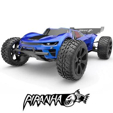 Redcat Racing RER10771 Piranha TR10 1/10 Brushed 2WD Electric Truggy, Blue