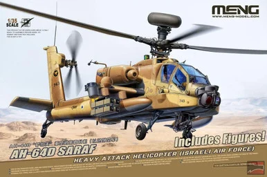 1/35 Meng Model AH-64D Saraf Helicopter w/Figures