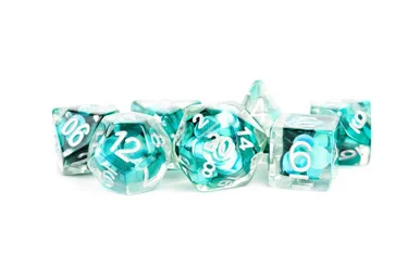 Metallic Dice Games 743 16mm Resin Polyhedral Mermaid Scales Dice Set