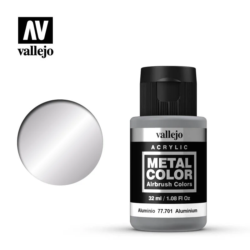 Metal Color Aluminum Acrylic Paint, 32 ml Bottle - Vallejo