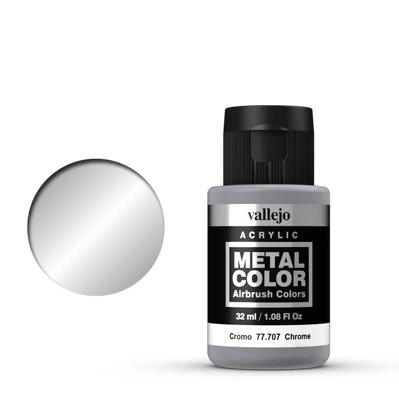Metal Color Chrome Acrylic Paint, 32 ml Bottle - Vallejo