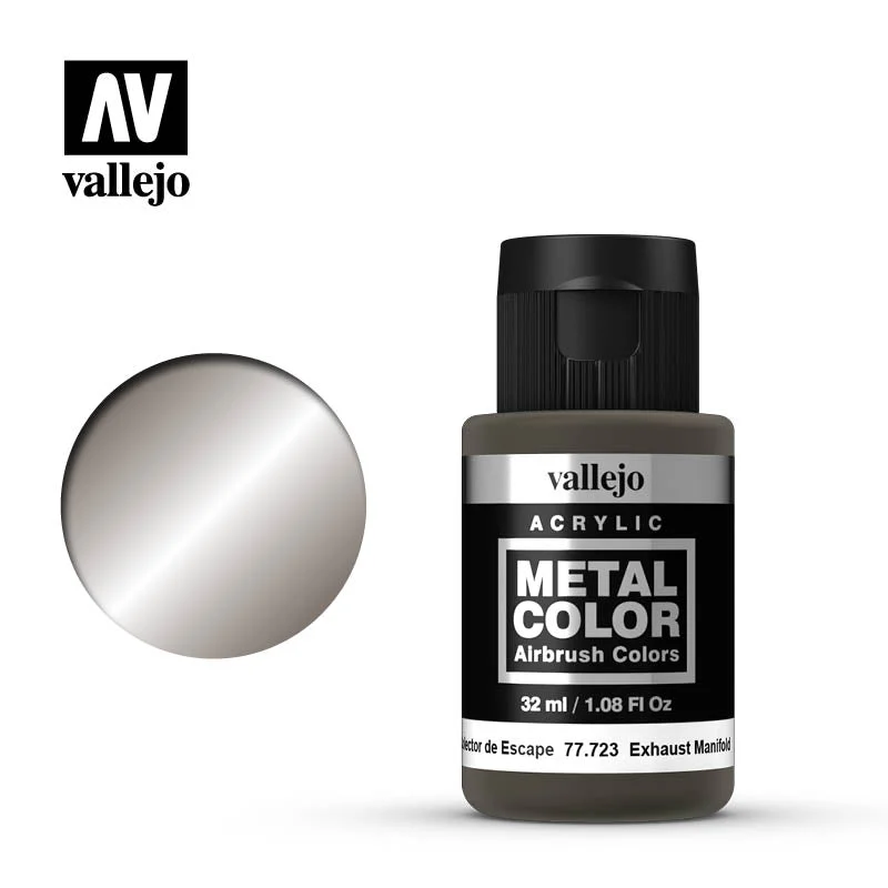 Metal Color Exhaust Manifold Acrylic Paint, 32 ml Bottle - Vallejo