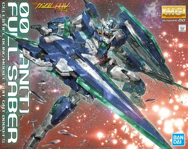 Bandai 5055328 00 Qan(T) Full Saber Celestial Being Mobile Suit GNT-0000/FS MG 1/100 Scale Model Kit