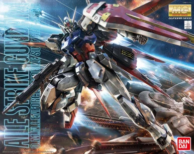 Bandai 5061590 Aile Strike Gundam Ver. RM O.M.N.I. Enforcer Mobile Suit GAT-X105 MG 1/100 Scale Model Ki