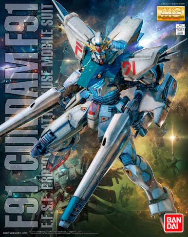 Bandai 5061612 F91 Gundam Ver. 2.0 E.F.S.F. Prototype Attack Use Mobile Suit MG 1/100 Scale Model Kit