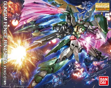 Bandai 5066137 Gundam Fenice Rinascita Build Fighter Ricardo Fellini Custom Made Mobile Suit MG 1/100 Scale Model Kit