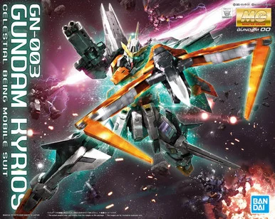 Bandai 5059547 GN-003 Gundam Kyrios Celestial Being Mobile Suit MG 1/100 Scale Model Kit