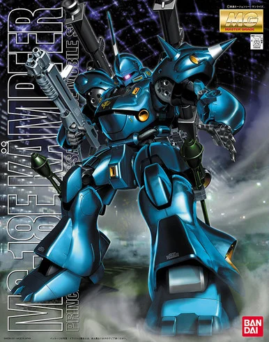 Bandai 5063507 MS-18E Kampfer Principality of Zeon Assault Use Mobile Suit MG 1/100 Scale Model Kit