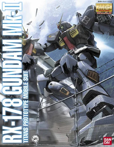 Bandai 5061579 RX-178 Gundam Mk-II Titans Prototype Mobile Suit Ver. 2.0 MG 1/100 Scale Model Kit