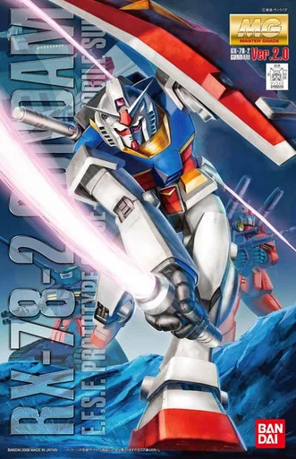 Bandai 5061583 RX-78-2 Gundam Ver 2.0 E.F.S.F Prototype Close Combat Mobile Suit MG 1/100 Scale Model Kit