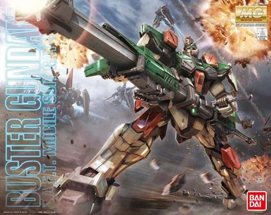 Bandai 5062906 Buster Gundam Z.A.F.T. Mobile Suit GAT-X103 MG 1/100 Plastic Model Kit