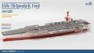 MGF6502 1:700 Magic Factory USS Gerald Ford CVN-78 Pre-Painted / Clear Edition