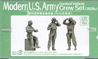 MGF7511 1:35 Magic Factory Modern US Army Combat Vehicle Crew Figure Set (2020s)