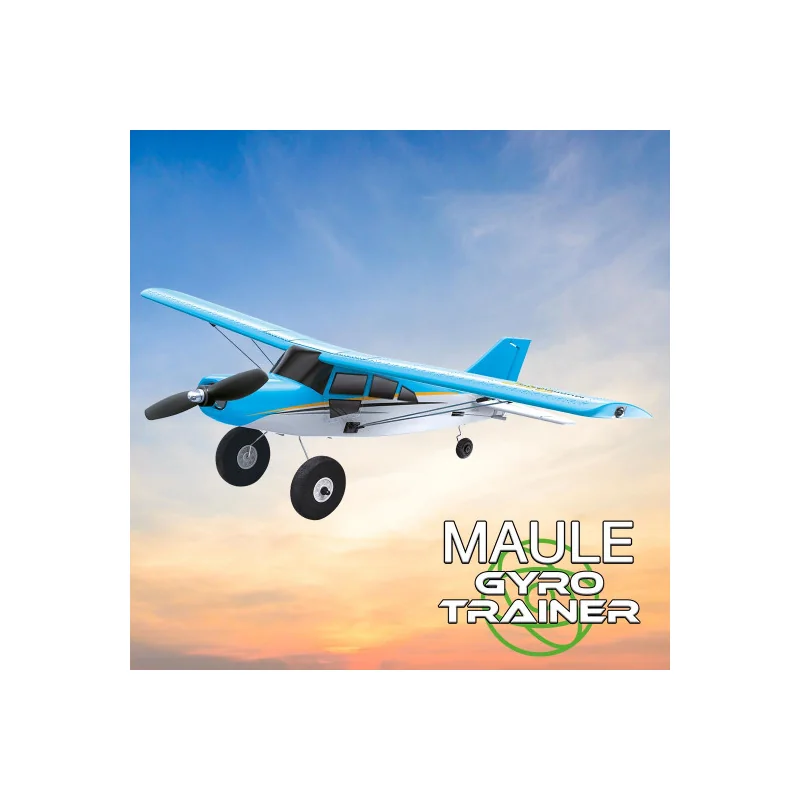 Radio-controlled electric plane MAULE GYRO TRAINER blue Mode 2 RTF