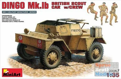 MIA35067 1:35 Miniart Dingo Mk 1b British Scout Car with Crew