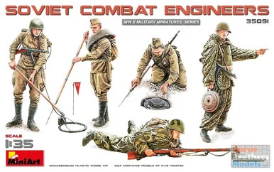 MIA35091 1:35 MiniArt Soviet Combat Engineers Figure Set (5 figures)