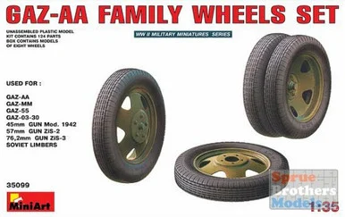 MIA35099 1:35 MiniArt GAZ-AA Family Wheel Set