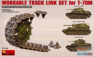 MIA35146 1:35 Miniart Workable Track Link Set for T-70M