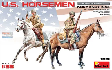 MIA35151 1:35 MiniArt US Horsemen Normandy 1944 Figure Set