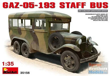 MIA35156 1:35 MiniArt GAZ-05-193 Staff Bus
