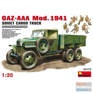 MIA35173 1:35 Miniart GAZ-AAA Mod 1941 Soviet Cargo Truck