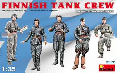 MIA35222 1:35 MiniArt Finnish Tank Crew Figure Set