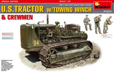 MIA35225 1:35 Miniart US Tractor with Towing Winch & Crewmen