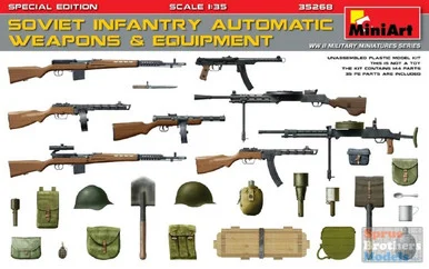 MIA35268 1:35 MiniArt Soviet Infantry Automatic Weapons & Equipment