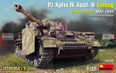 MIA35298 1:35 Miniart Panzer Pz.Kfw.IV Ausf.H Vomag Early Production May 1943 [Interior Kit]
