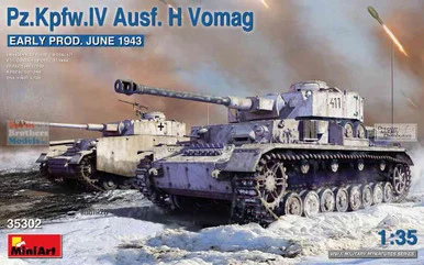 MIA35302 1:35 Miniart Panzer Pz.Kfw.IV Ausf.H Vomag Early Production June 1943