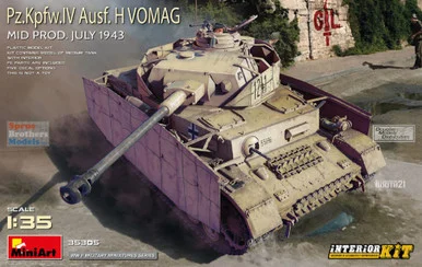 MIA35305 1:35 Miniart Panzer Pz.Kfw.IV Ausf.H Vomag Mid Production July 1943 [Interior Kit]