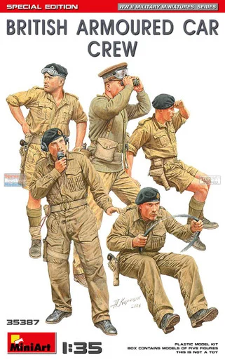1/35 British Armoured Car Crew Figure Set [Special Edition] - MIA35387